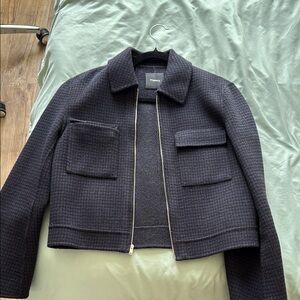 Theory Black Blazer Modern Structured Design